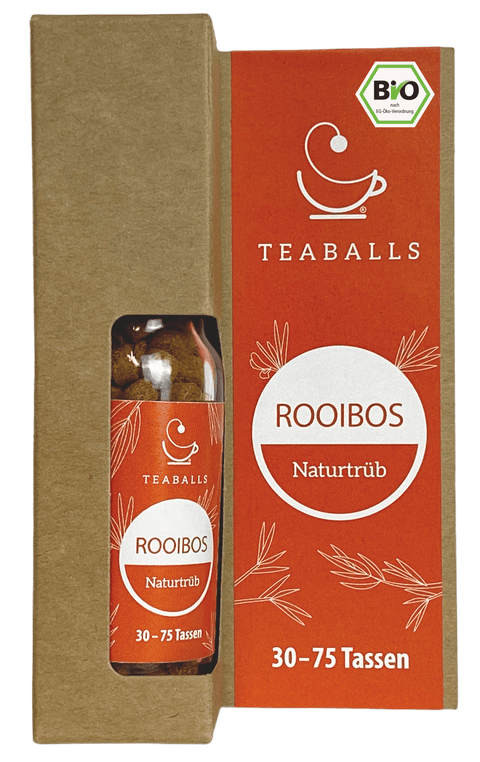 TEABALLS – Bio Rooibos | Naturtrüb | 30-75 Tassen - TEABALLS OFFICIAL | TEABALLS Schweiz | Tee ohne Beutel 