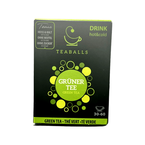 TEABALLS - Dosierspender Grüner Tee | BLACK SELECTION | 120 TEABALLS für 30-60 Tassen - TEABALLS OFFICIAL | TEABALLS Schweiz | Tee ohne Beutel 
