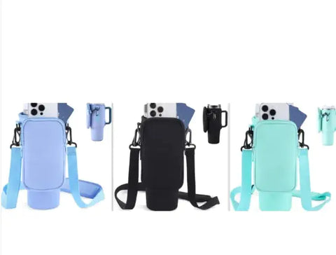 Wasserflasche mit Telefonstützung 1.2L — Multifunktional — Perfekt für TEABALLS — Detailansicht. Heiss & kalt.