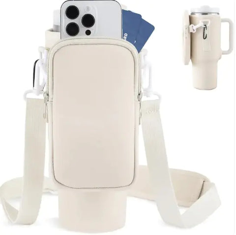 Flache BPA-freie Wasserflasche mit Telefonstützung – ideal für Gym und Outdoor-Aktivitäten Schweiz