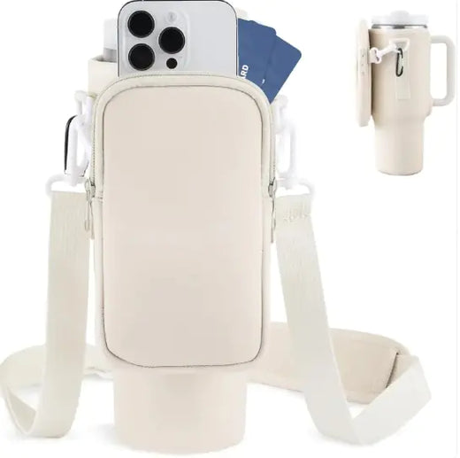 Wasserflasche mit Telefonstützung 1.2L — Multifunktional — Perfekt für TEABALLS. Heiss & kalt.