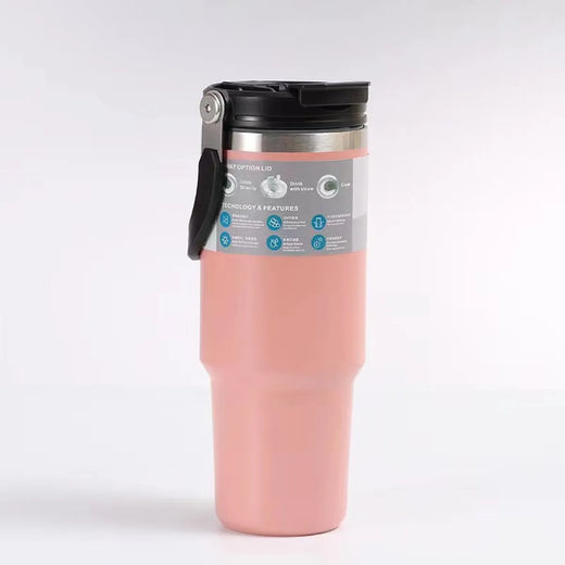 Isolierbecher 900ml Edelstahl — Doppelwand auslaufsicher — Perfekt für TEABALLS. Heiss & kalt.
