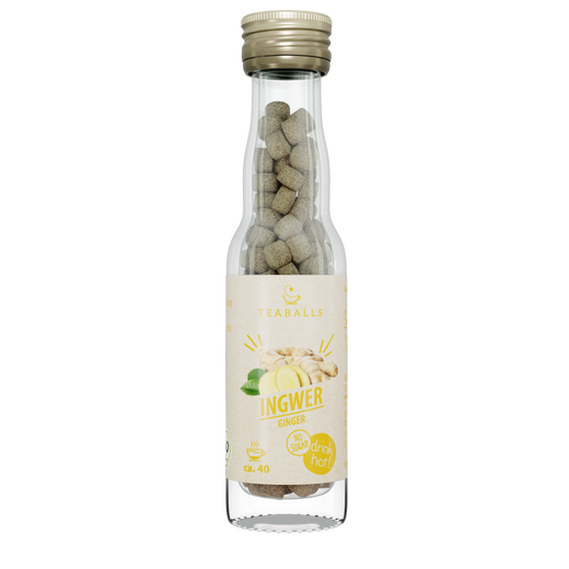 Bio Ingwer Teaballs - Naturtrüb - 30-75 Tassen