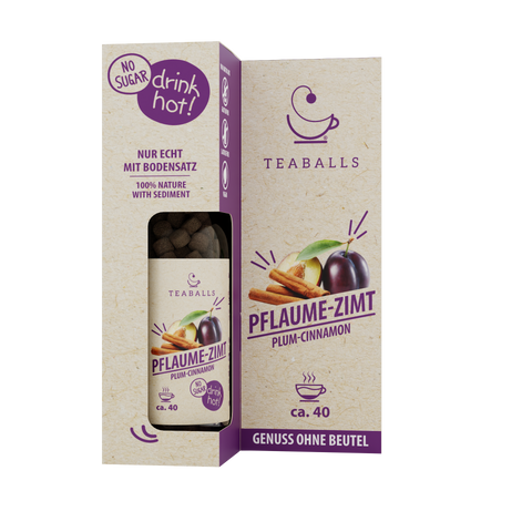 Teaballs Pflaume Zimt Verpackung – bei Aldi & Lidl oder online in der Schweiz kaufen