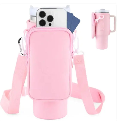 Isolierte Wasserflasche mit Telefonhalter – Teaballs-Aufguss stundenlang warm halten auf Reisen