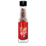 Teaballs Erdbeere Eistee ohne Zucker in Glasflasche – fruchtiger Hibiskus-Genuss für unterwegs