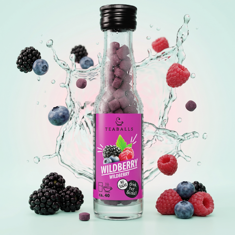 TEABALLS Wildberry kaufen Schweiz — Fruchtiger Beeren-Eistee & Flavoured Water ohne Zucker