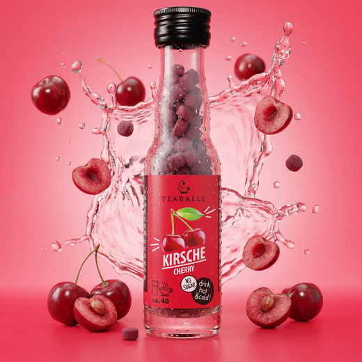 TEABALLS Kirsche kaufen Schweiz — Zuckerfreier Kirsch-Eistee & Flavoured Water, heiss & kalt