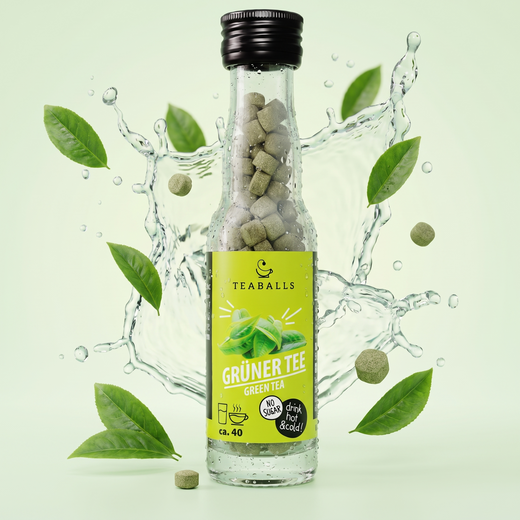 TEABALLS Grüner Tee kaufen Schweiz — Zuckerfreier grüner Tee ohne Beutel, heiss & kalt geniessen