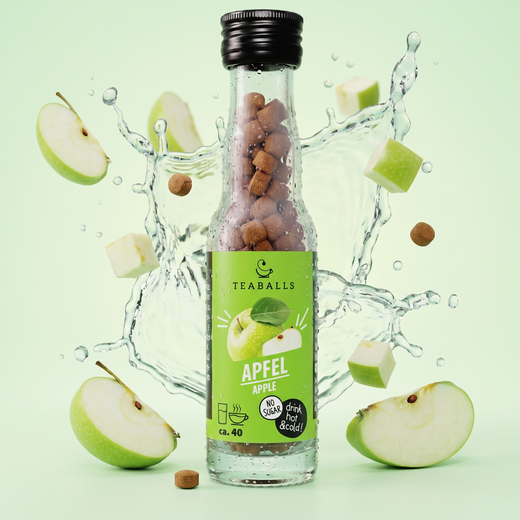 TEABALLS Apfel kaufen Schweiz — Fruchtiger Apfel-Tee ohne Zucker, heiss & kalt geniessen