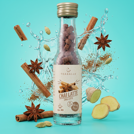 TEABALLS Bio Chai Latte kaufen Schweiz — würziger Bio-Chai naturtrüb, rückstandslos & zuckerfrei
