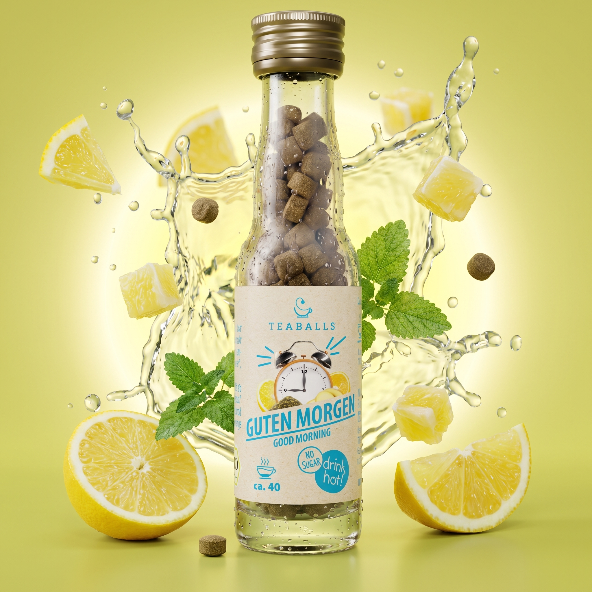 TEABALLS Bio Guten Morgen kaufen Schweiz — belebender Bio-Tee naturtrüb, rückstandslos & zuckerfrei