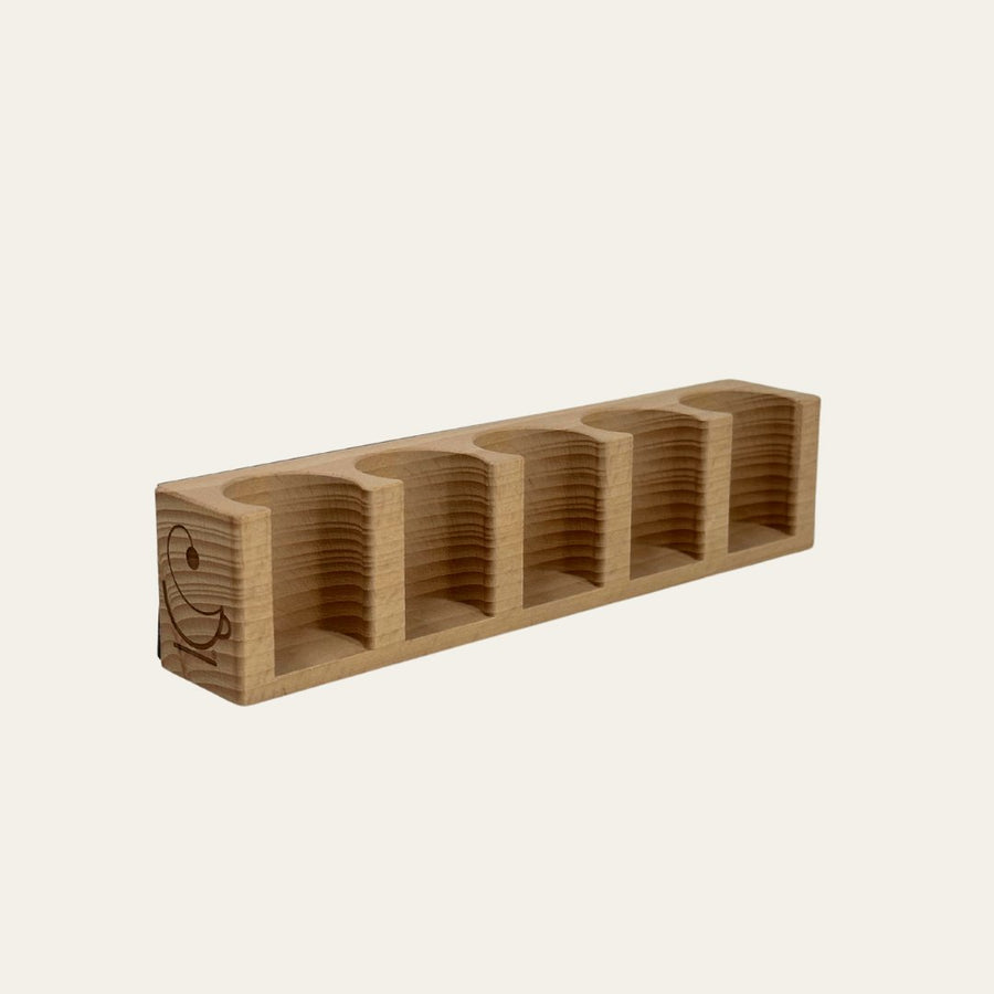 TEABALLS MagStand in legno — supporto per 5 — accessorio TEABALLS in legno naturale — vista dettagliata.