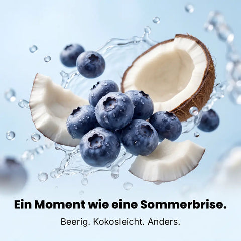 TEABALLS Blaubeere-Kokos VIP – Fruchtiges Wasser mit Blaubeere und Kokos | teaballs.ch