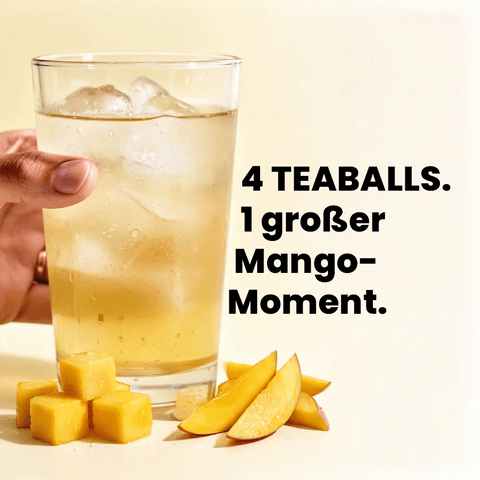 TEABALLS Mango Sommerdrink – Wasser mit Geschmack ohne Zucker