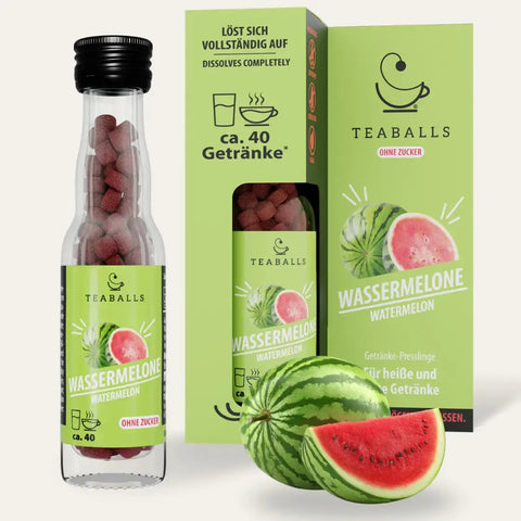 TEABALLS Wassermelone – Presslinge mit natürlichem Wassermelonen-Extrakt