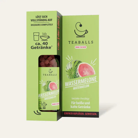 TEABALLS Wassermelone mit Hibiskus- und Minze-Extrakt – zuckerfreies Flavoured Water