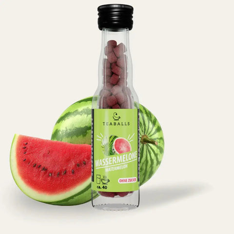 TEABALLS Wassermelone Flasche – wasserlöslicher Tee ohne Zucker, ca. 40 Getränke
