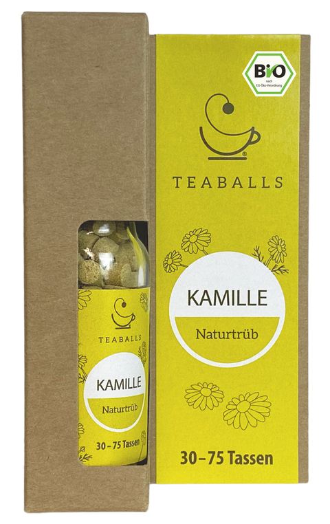 TEABALLS – Kamille | Naturtrüb | 30-75 Tassen - TEABALLS | TEABALLS Schweiz | Tee ohne Beutel 