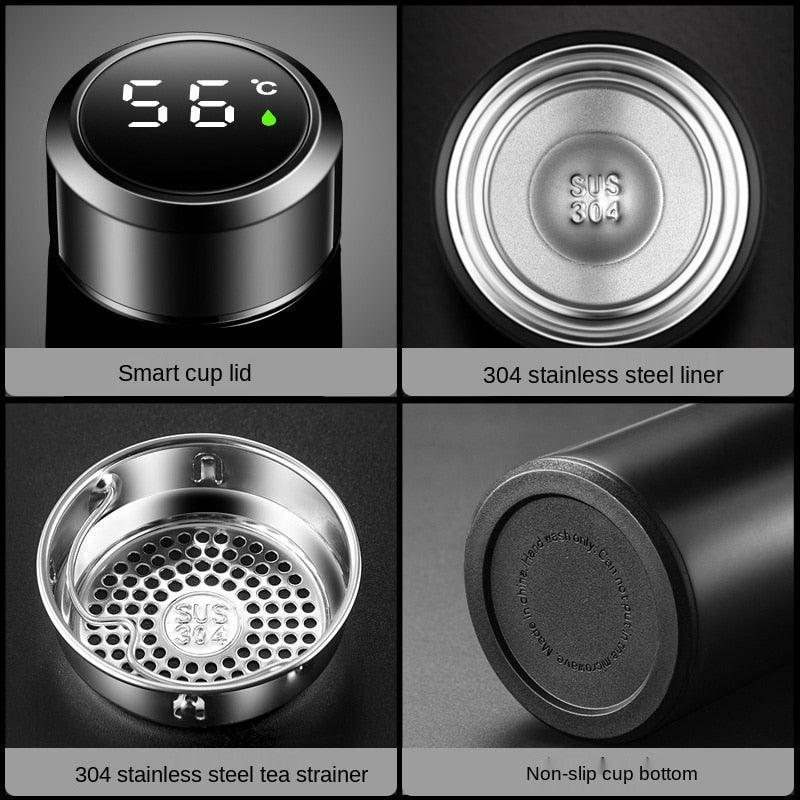 Smart Insulation Cup 500ml — water bottle for TEABALLS — Perfect for TEABALLS — detail view. Hot & cold.