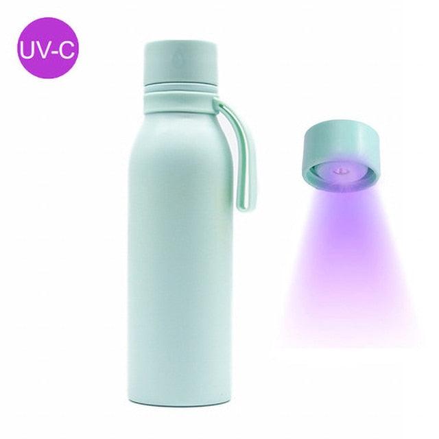 Bottiglia d'acqua con sterilizzazione UV 600 ml – il LED UV-C sterilizza l'acqua in 90 secondi