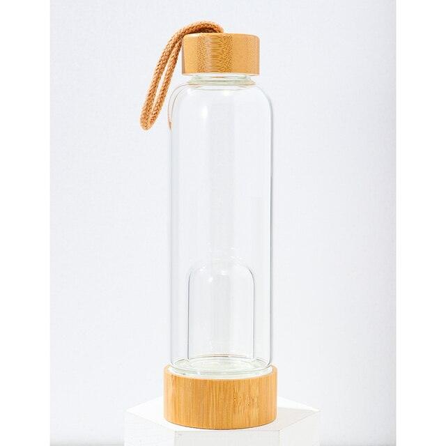 Bottiglia d'acqua in cristallo 750 ml borosilicato — Per TEABALLS — Perfetta per TEABALLS — vista dettagliata. Caldo & freddo.