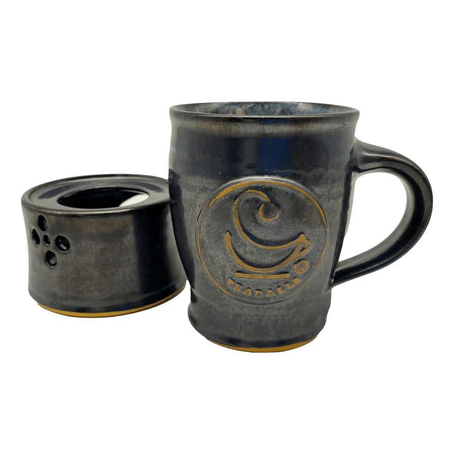 Set di tazze in ceramica Teaballs 0,25 l – stoviglie da tè fatte a mano per un piacere puro senza bustine di tè