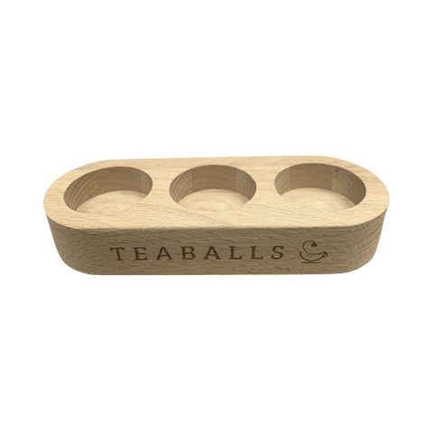 TEABALLS - Premium Holzaufsteller für 3 Glasflaschen - TEABALLS OFFICIAL | TEABALLS Schweiz | Tee ohne Beutel 