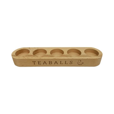 TEABALLS - Premium Holzaufsteller für 5 Glasflaschen - TEABALLS OFFICIAL | TEABALLS Schweiz | Tee ohne Beutel 