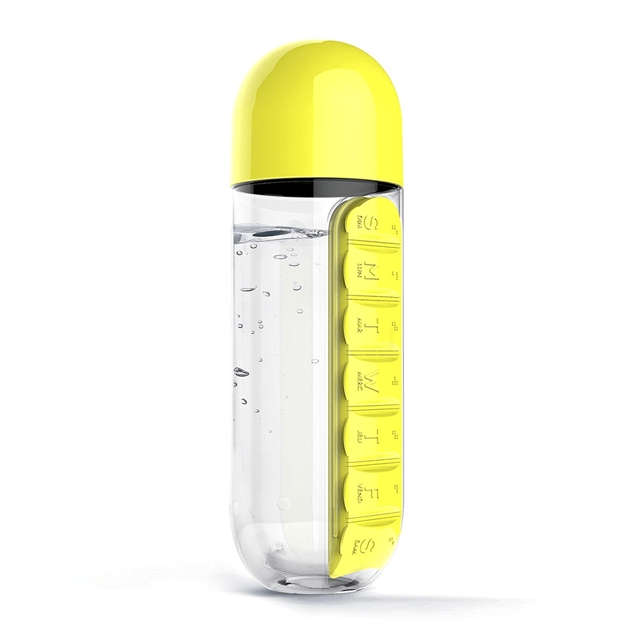 Trinkflasche mit TEABALLS-Organizer 600ml — Perfekt für TEABALLS — Detailansicht. Heiss & kalt.