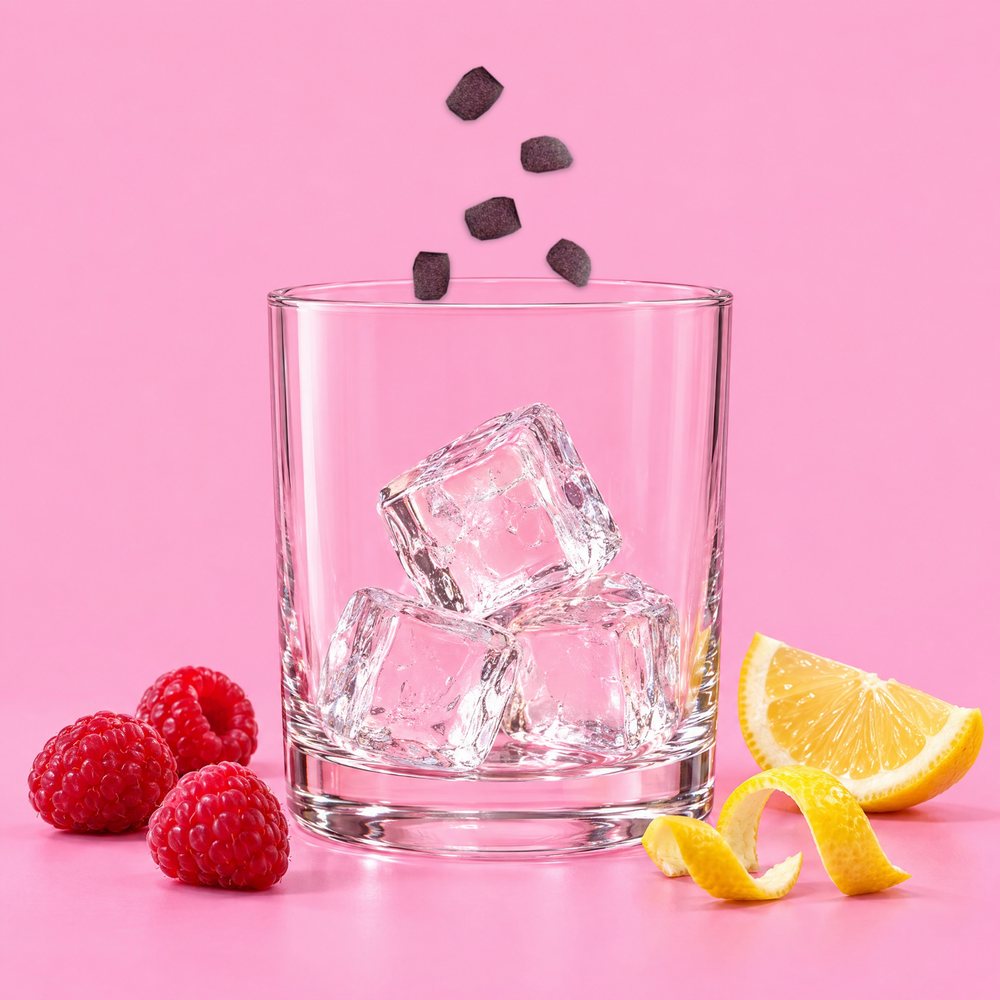 Presslinge ins Glas.